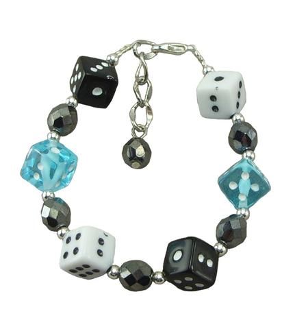 Handmade Punk Style Bracelet Jewelry, Bracelet Designs For Women, Dice Bracelet Jewelry, Dice Bracelet, Dice Accessories, Dice Jewelry, Lock Pick, Dice Earrings, Bracelets Unique