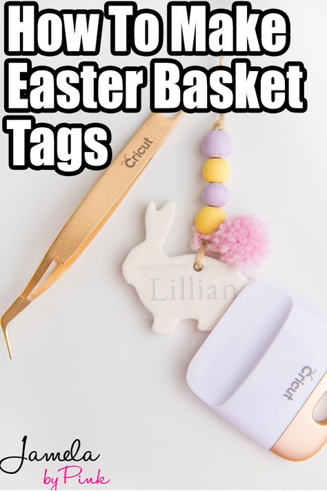 Easter Basket Name Tags Diy, Diy Easter Baskets To Sell, Easter Circuit Projects, Easter Baskets To Sell, Easter Crafts Cricut, Easter Cricut Crafts, Easter Cricut Projects To Sell, Cricut Easter Baskets, Easter Cricut Ideas