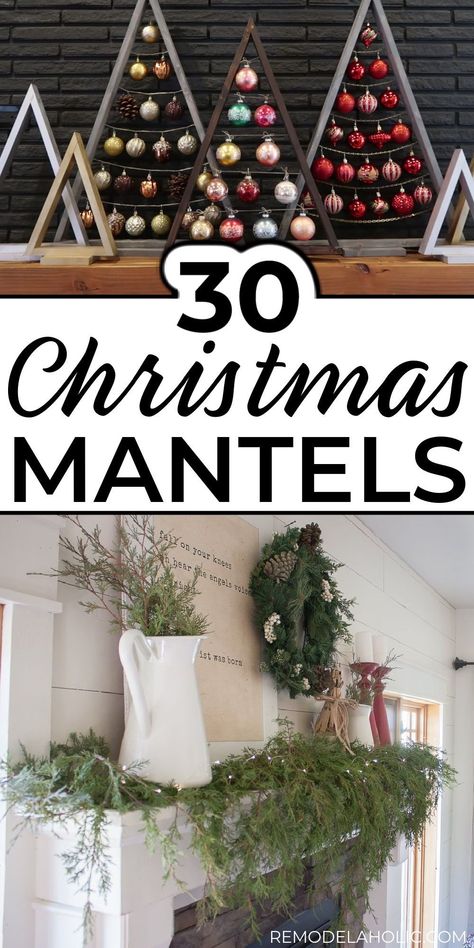 Christmas Mantel Ideas, Festive Decor Ideas, German Christmas Traditions, Pine Boughs, Mantel Ideas, Christmas Mantel, Christmas Mantel Decorations, Modern Color Palette, Christmas On A Budget