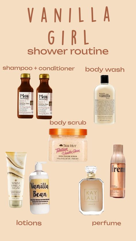 shower routine #vanilla #products #showerroutine #shower #maui #treehut #frenshe #bathandbodyworks #philosophy #fall Bare Vanilla Shower Routine, Everything Shower Products, Vanilla Shower Routine, Everything Shower Routine, Essentials Wishlist, Vanilla Products, Winter Shower, Shower Products, Body Smells