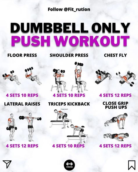 Follow Us For More Update...🏋️ @workoutofig Credit :- @ dm for credit/removal Save this post to remember it . . #gymtips #chestday #chestworkout #chestexercises #benchpress #chestflys #fitness #workout #gym #exercises #chest #fitnessgoal #fitnesstips #bodybuilder Push Pull Workout Routine Dumbbells, Dumbbell Workout Plan At Home, Dumbell Workouts, Dumbbell Workout Plan, Push Day Workout, Arm Workout Gym, Push Pull Workout, Dumbbell Chest Workout, Chest Workout For Men