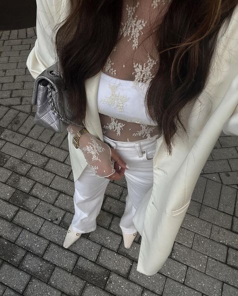 styling the cream viral lace top 🤩 #springoutfits #springoutfitideas #springfashion Lady Lux Layering Top, Cream Lace Top, Layered Tops, The Cream, Cream Lace, Fashion Stylist, Lace Detail, Spring Outfits, Dream Closet