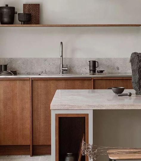 Limestone Countertops Kitchen, Japanese Kitchen Design, Zinc Countertops, Limestone Countertops, Composition Ideas, Scandinavian Kitchens, Contemporary Style Kitchen, Replacing Kitchen Countertops, Minimalist Kitchen Design