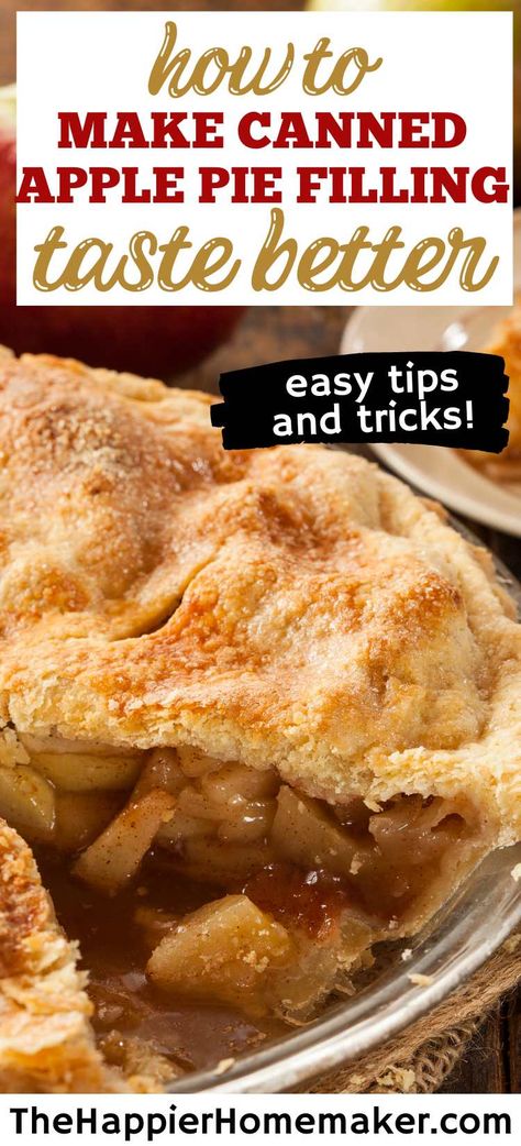 Easy Apple Pie Recipe With Premade Crust And Pie Filling, Fresh Apple Pie Recipe Easy, Two Crust Apple Pie, Easy Apple Pie Recipe With Premade Crust, Easy Apple Pie Filling, Easy Apple Pie Recipe, Old Fashioned Apple Pie, Thanksgiving Fruit, Apple Pie Recipe Homemade