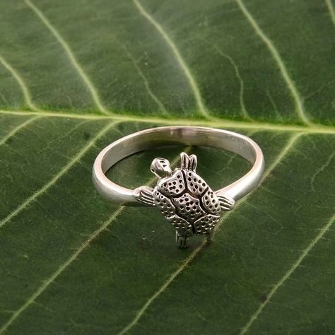 Silver Turtle Ring, Silver Ring Simple, Tortoise Ring, Sterling Silver Rings Simple, Beach Rings, Turtle Ring, Successful Person, Cute Turtle, Silver Rings Simple