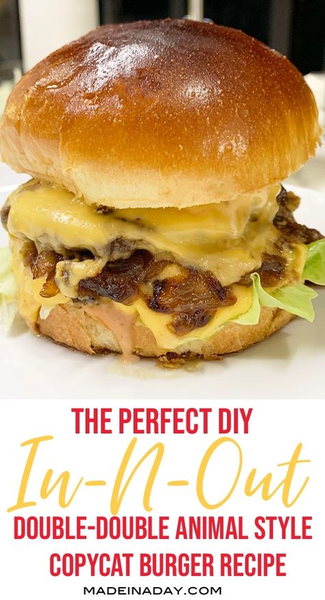 Cheeseburger Recipes Homemade, Burger Patty Recipe, Smash Burger Recipe, In And Out Burger, In N Out Burger, Cheeseburger Recipe, Burger Dogs, In-n-out Burger, Burger Sliders