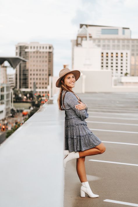 Senior Parking Garage Photoshoot, Parking Garage Photoshoot Senior, Senior Picture Parking Garage, In The City Photoshoot Ideas, Senior Pics Parking Garage, Senior Picture Poses Parking Garage, Parking Garage Photo Shoot Ideas, Parking Ramp Senior Pictures, Park Garage Photoshoot