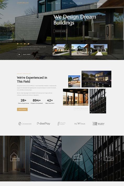 Residential Website Design, Home Renovation Website Design, Construction Website Design Inspiration, Modern Website Design Creative, Web Site Design Creative, Luxury Web Design, Architecture Websites, 블로그 디자인, Design Sites