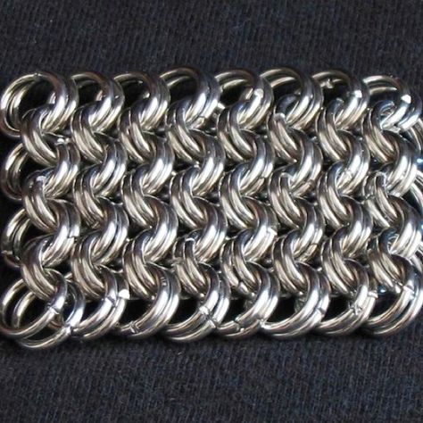 European 8 in 2 Chain Maille Patterns, Chainmail Patterns, Jump Ring Jewelry, Chainmail Bracelet, Chainmail Jewelry, Chainmaille Bracelet, Chain Maille Jewelry, Jewelry Techniques, Jewelry Making Tutorials