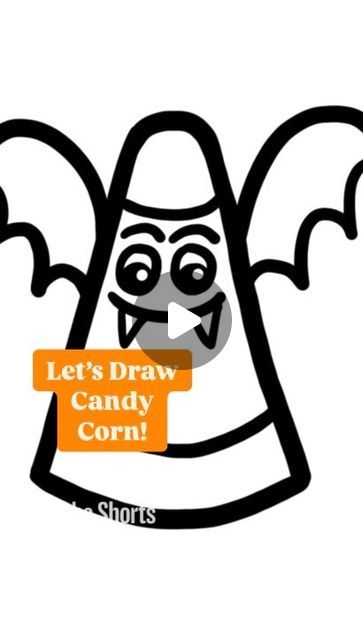 Cassie Stephens on Instagram: "Grab some paper and a pencil and let’s draw! Do you like candy corn?!" Candy Corn Tattoo Halloween, Candy Corn Drawing, Cute Candy Corn Drawings, Candy Corn Painting, Candy Corn Character Design, Candy Corn Illustration, Corn Drawing, Corn Painting, Halloween Doodles