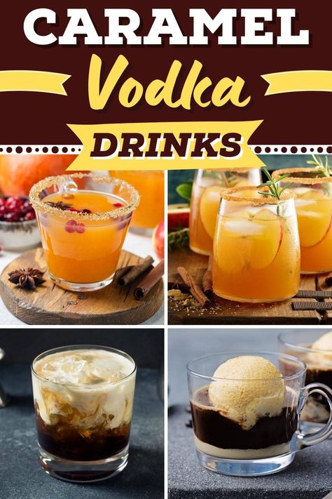 If you have a sweet tooth, you’ll love these caramel vodka drinks. They’re the perfect way to sweeten up an evening alone or liven up your next party! Carmel Vodka Drinks, Drinks With Caramel Vodka, Caramel Vodka Drinks, Vodka Holiday Drinks, Salted Caramel Drinks, Carmel Vodka, Vanilla Vodka Drinks, Flavored Vodka Drinks, Smirnoff Drinks