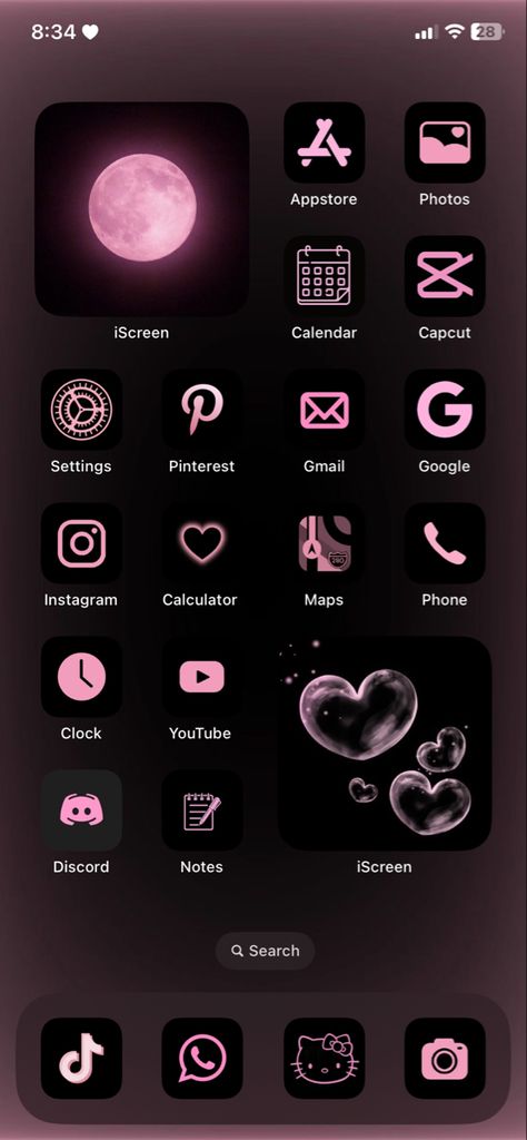 Black Pink Iphone Theme, Black And Baby Pink Wallpaper, Dark Pink And Black Aesthetic Wallpaper, Black And Pink Homescreen Layout, Baby Pink And Black Aesthetic, Medium Widget Aesthetic Pink, Pink And Black Phone Theme, Iphone Theme Ideas Pink, Pastel Pink And Black Aesthetic