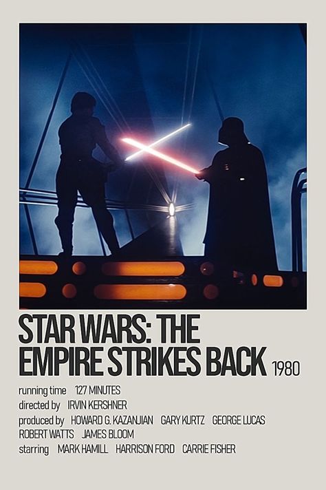 Empire Strikes Back Movie Poster, Movie Poster Star Wars, Star Wars The Empire, Alec Guinness, Classic Star Wars, Movie Card, Iconic Movie Posters, Star Wars Prints, Film Posters Minimalist