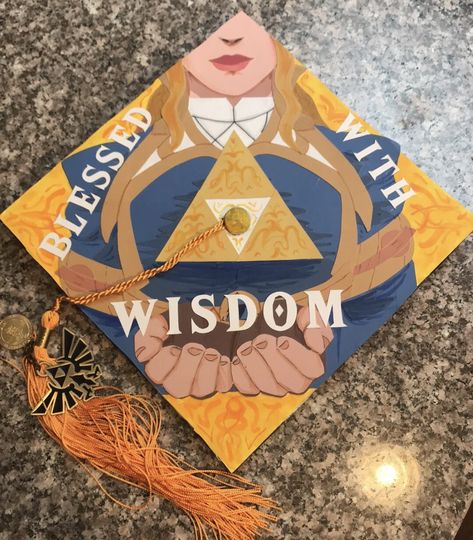 Graduation Cap Designs Adventure Time, Genshin Graduation Cap, Legend Of Zelda Graduation Cap, Video Game Grad Cap, Zelda Graduation Cap, Botw Food, Graduation Cap Decoration Diy, High School Graduation Cap, College Graduation Cap Decoration