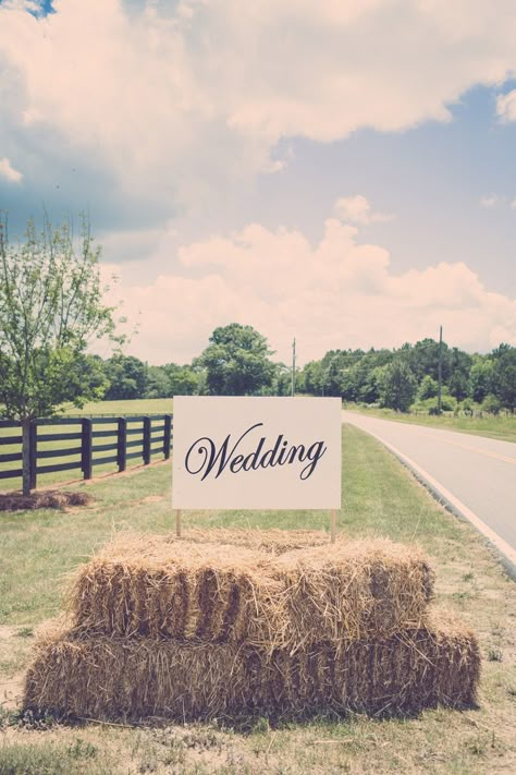 Rustic Shabby Chic Wedding from Janet Howard Studio  Read more - http://www.stylemepretty.com/georgia-weddings/2013/07/05/rustic-shabby-chic-wedding-from-janet-howard-studio/ Rustic Shabby Chic Wedding, Rustic Country Wedding Decorations, Rustic Farm Wedding, Country Wedding Decorations, Country Chic Wedding, Hay Bales, Rustic Shabby Chic, Garden Party Wedding, Shabby Chic Wedding