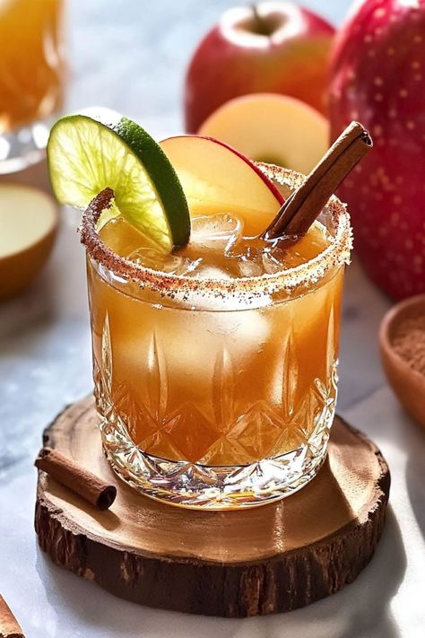 Ideal for cozy gatherings or festive celebrations, the apple cider margarita brings a refreshing twist to the traditional margarita. Apple Cider Margarita Pitcher, Fall Margarita Pitcher, Apple Cider Margarita, Margarita Pitcher, Cider Margarita, Homemade Apple Juice, Roasted Fall Vegetables, Fall Favorites Recipes, Spicy Guacamole