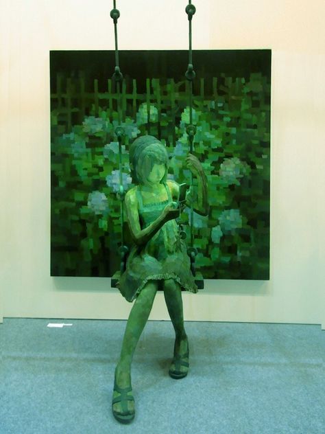 Sculpture Paintings By Shintaro Ohata, He is amazing, places sculptures in front of paintings and shows them as one. Shintaro Ohata, 2d Painting, 3d Painting, Sculpture Painting, Arte Inspo, Art Portfolio, Art Plastique, Art Abstrait, 3d Art