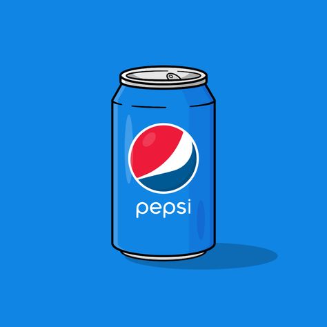 Pepsi illustration Pepsi Can, Movie Character Posters, Bottle Drawing, Pop Illustration, Pop Stickers, Pop Cans, Cartoon Sketches, Illustrator Artist, Cool Wallpapers Cartoon