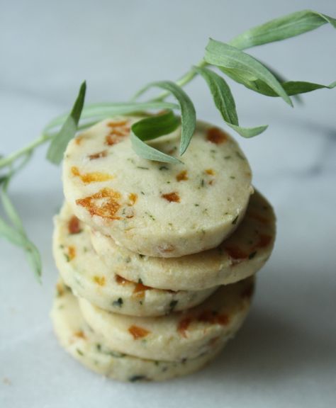 Day 6 … Apricot Tarragon Savory Shortbread | STRESSCAKE Savory Shortbread Recipes, Savory Shortbread, Savoury Crackers, Savoury Biscuits, Crazy Cookies, Party Hardy, Appetizer Ideas, Shortbread Recipes, Savoury Baking