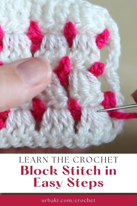 Crochet enthusiasts, have you tried the block stitch yet? It's one of the most eye-catching crochet stitches out there, and it's perfect for creating modern and versatile pieces. With this step-by-step tutorial, you'll master the block stitch in no time and be able to make stunning blankets, washcloths, scarves, and more. Plus, I'll share with you my favorite method for achieving the perfect result every time. Don't miss out on this opportunity to elevate your crochet game Stitch Crochet Hat Pattern, Block Stitch Crochet, Stitch Crochet Hat, Crochet Hat Pattern Free, Crochet Block Stitch, Stitch Step By Step, Block Stitch, Crochet Game, Crochet Stitch Patterns