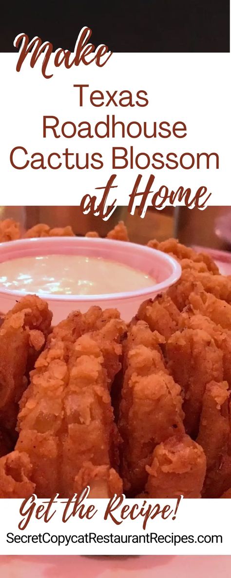 Cactus Blossom Recipe, Texas Roadhouse Cactus Blossom, Onion Blossom Recipe, Texas Roadhouse Recipes, Blooming Onion Sauce, Blooming Onion Recipes, Restaurant Recipes Famous, Blooming Onion, Cactus Blossom