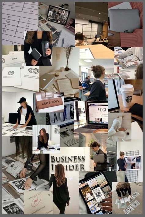 Business Woman Moodboard, Business Woman Aesthetic Collage, Starting Buisness Aesthetic, Management Girl Aesthetic, Marketing College Aesthetic, Creative Careers Aesthetic, Manager Woman Aesthetic, Busniss Girl, Marketing Jobs Aesthetic