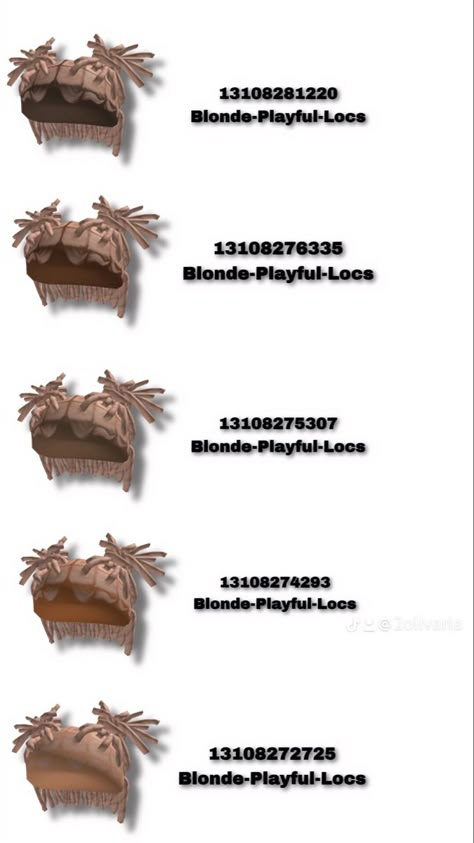 #robloxcodes #roblox Locs Roblox Codes, Baddie Hair Codes, Blond Weave, Berry Avenue Codes Hair, Codes For Hair, Roblox Codes Hair, Berry Avenue Hair Codes, Baddie Codes, Berry Avenue Hair