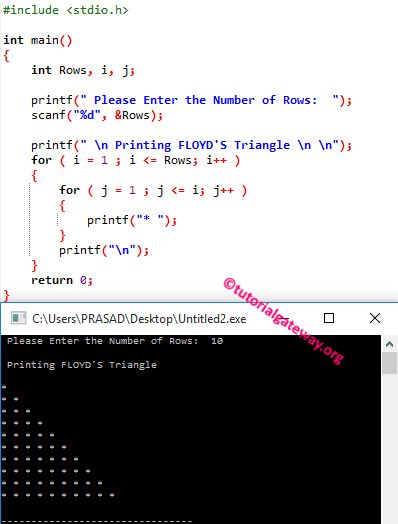 C Program to Print Floyd’s Triangle 2 C++ Programming, C Programming Learning, Assembly Language Programming, C Programming Tutorials, Programming For Beginners, Assembly Language, Computer Programming Languages, C Language, Computer Science Programming