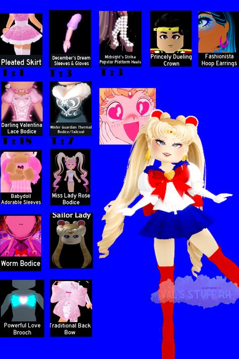 Royale High Sailor Moon Outfit, Heroes Vs Villains Royale High Outfit, Royal High Outfits Ideas Free, Cute Royale High Outfits Ideas Cheap, Sailor Moon Royale High, Free Royale High Outfits, Royale High Cheap Outfit Ideas, Night Club Outfits Winter, Royal High Cosplay