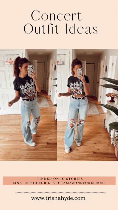 Concert outfit ideas Nirvana Concert Outfit, Concert Outfit Band Tee, Summer Pop Concert Outfit, Phish Concert Outfit, Kesha Concert Outfit Ideas, Basic Concert Outfit, Blink 182 Concert Outfit Ideas, Blink182 Concert Outfit, Aerosmith Concert Outfit Ideas