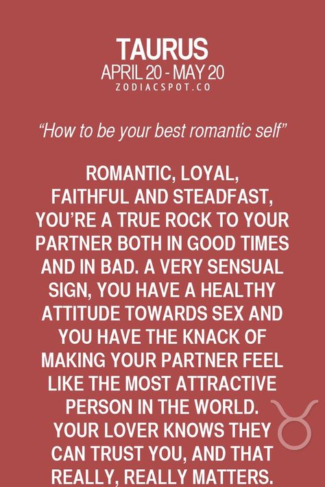 zodiacspot: Find out how to be your best romantic self here! Taurus Things, Taurus Personality, Taurus Traits, Taurus Zodiac Facts, Taurus Quotes, Astrology Taurus, Taurus Love, Zodiac Taurus, Taurus Woman