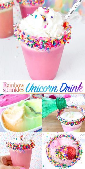 Unicorn Birthday Party Food, Unicorn Drink, Unicorn Birthday Party Cake, Unicorn Party Food, Unicorn Food, Birthday Party Drinks, Unicorn Desserts, Unicorn Birthday Party Decorations, Jojo Siwa Birthday