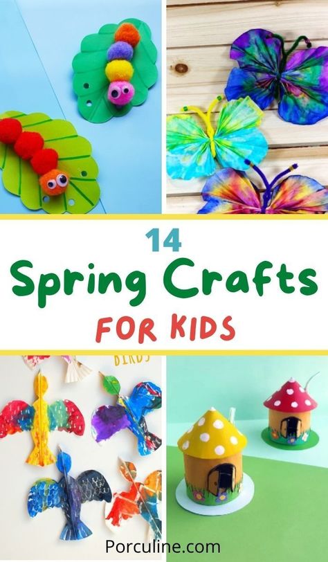 Welcome Spring by creating these fantastic spring crafts for kids. From birds to a cute wreath there's an easy spring craft for even the youngest kids. #springcrafts #kidscraft #craftsforkids #springcraftsforkids Spring Class Party Crafts, Spring Craft Ideas For Kids, Fun Spring Crafts, Easy Spring Crafts, Cute Bugs, Spring Crafts Preschool, Summer Fun For Kids, Spring Craft, Spring Crafts For Kids