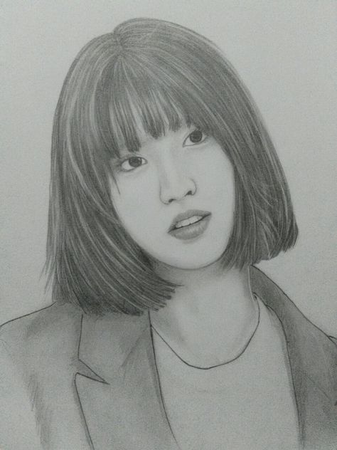 Momo Drawing, Fruit Art Drawings, Pencil Drawings Of Girls, Best Anime Drawings, Boy Drawing, Anatomy Sketches, Kpop Drawings, Pen Sketch