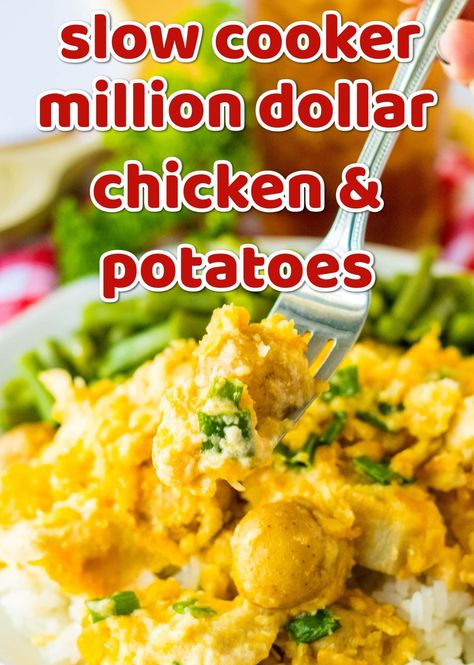 Slow Cooker Million Dollar Chicken, Recipes With Chicken And Potatoes, Frozen Chicken Crockpot Recipes, Slow Cooker Chicken Potatoes, Frozen Chicken Crockpot, Carrots Slow Cooker, Crockpot Chicken And Potatoes, Potato Recipes Crockpot, Million Dollar Chicken