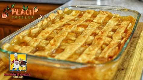 So delicious! Peach Cobbler Recipe With Pie Crust, Peach Cobbler Easy Videos, Peach Cobbler Recipe Videos, Peach Cobbler With Pie Crust Easy, Easy Peach Cobbler With Canned Peaches, Peach Cobbler Canned Peaches Recipes, Southern Style Peach Cobbler, Peach Cobbler With Pie Crust, Can Peach Cobbler