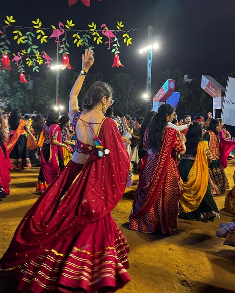 Insane how you play for hours and it doesn’t drain you but give you divine energy instead ♥️ . . . . #vvngarbavadodara #navratrispecial #navratri #garbanight #gujarat #navratri2024 Vadodara, Navratri, garba, van garba, kinjal, chaniya choli, garba fit, Gujarat, Navratri 2024 Gujarat Navratri, Garba Aesthetic, Vision Board2025, Garba Chaniya Choli, Navratri 2024, 2025 Manifestation, Garba Night, Garba Dance, Navratri Garba