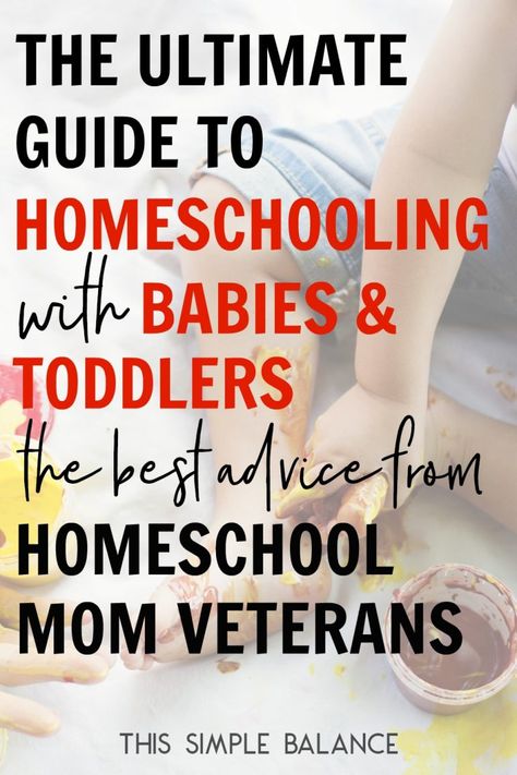 The Ultimate Guide to Homeschooling with Babies and Toddlers | This Simple Balance Homeschooling Kindergarten, Homeschooling Activities, Behavior Goals, Community Services, Pregnancy Info, Toddler Homeschool, College Education, Homeschool Education, Pregnancy Information