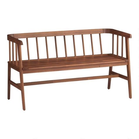 Acacia Wood Artemis Outdoor Bench - v1 Mid Century Outdoor Furniture, Porch Bench, Outdoor Tub, Loungers Chair, Patio Bench, Outdoor Patio Chairs, Balcony Furniture, Outdoor Chaise, Outdoor Chaise Lounge