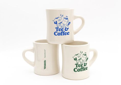 Mug Merchandise Design, Coffee Brand Aesthetic, Coffee Merchandise Ideas, Merch Mug, Aesthetic Mug Design, Brand Merchandise Ideas, Cafe Merch, Cafe Merchandise, Coffee Merch