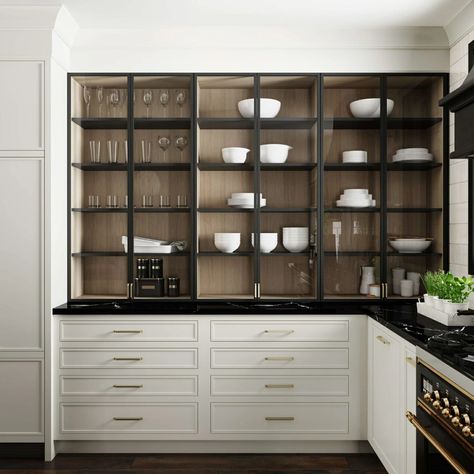 Cabinet Doors: Shaker Door Shake Down - Dura Supreme Cabinetry Glass Kitchen Cabinet, Shaker Style Cabinet Doors, Glass Kitchen Cabinet Doors, Glass Kitchen Cabinets, Transitional Kitchen Design, Shaker Style Cabinets, Cabinet Door Styles, Framed Cabinet, Kitchen Cabinet Doors