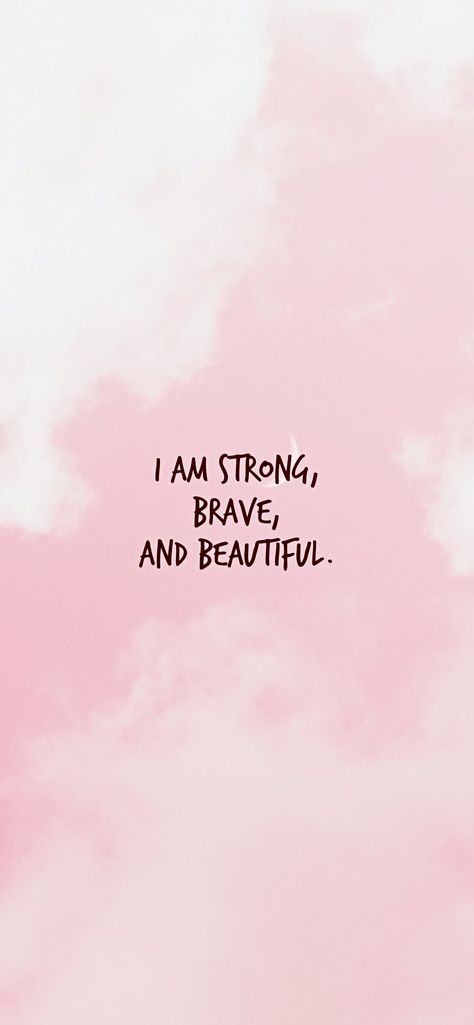 I Am Brave Affirmation, Brave Affirmations, Goddess Power, Psychology Posters, I Am Brave, I Am Strong, Mental Wellness, Law Of Attraction, Brave