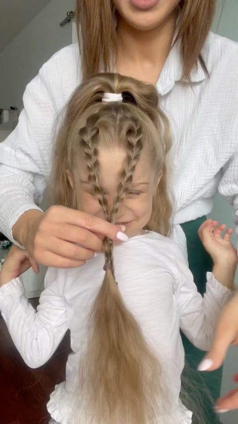 Wedding Hairstyles For Girls Kids, Hairstyles For Girls Kids, Wedding Hairstyles For Girls, Easy Hair Tutorials, Super Cute Hairstyles, Instagram Thoughts, Girl Hair Dos, Kids Curly Hairstyles, Easy Everyday Hairstyles