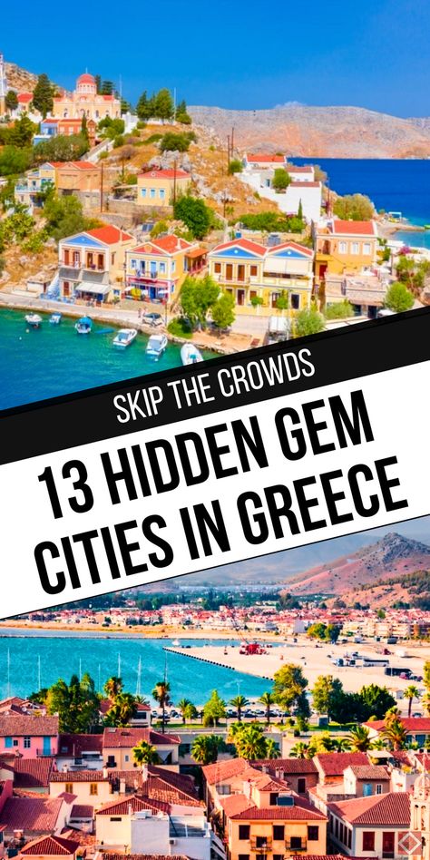 Avoid the crowds and explore Greece like never before! These 13 underrated Greek cities are brimming with charm, history, and tranquility. Save this pin to uncover unique destinations away from the usual tourist spots.  Discover 13 picturesque Greek cities where you Greece Cities, Greek Cities, Hades Percy Jackson, Things To Do In Greece, Greece Aesthetics, Unique Destinations, Packing Essentials List, Greek Travel, Medieval Fortress