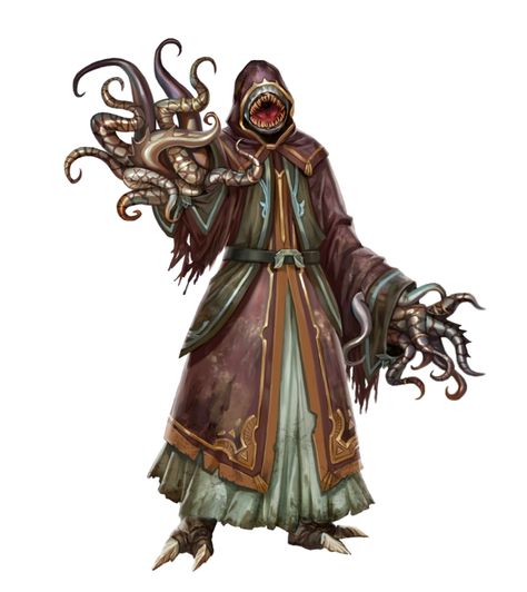 Venedaemon Sorcerer casting spell - Pathfinder PFRPG DND D&D 3.5 5E 5th ed d20 fantasy Dnd Abberation Art, Dnd Aberrations Art, Dnd Abberation, Call Of Cthulhu Rpg, Lovecraftian Horror, Eldritch Horror, Horror Monsters, Creature Artwork, Cosmic Horror