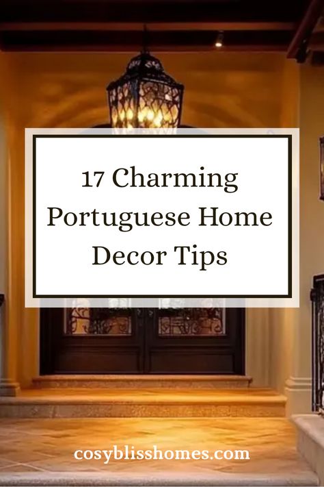 Transform your living space with these 17 charming Portuguese home decor ideas! Incorporate hand-painted tiles for a unique headboard or opt for vibrant linens that bring in a festive feel. Whether it's colorful pottery or quaint ironwork accents, these tips will help you capture the essence of Portugal right at home. From creating cozy bedrooms to inviting living areas, you'll find inspiration that turns your house into a welcoming haven. Click here to explore inspiring ideas that brighten up every corner of your home! Portugal Decor Interiors, Traditional Portuguese House Exterior, Portuguese Homes Interiors, Portuguese Style Home, Portugal Interior Design, Portuguese Interior Design, Portugal Interior, Portuguese Home, Apartment Ideas Living Room