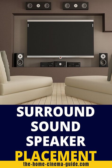 You have the AV receiver. You have the home theater speaker system. Now what? Go the extra mile and get the best sound in your room with my guide to surround sound speaker placement. #HomeCinemaGuide #speakers #surroundsound #hometheater #homecinema Surround Sound Living Room, Sony Home Theatre, Home Theater Speaker System, Home Theater Sound System, Best Home Theater System, Home Theater Room Design, Theater Room Design, Sound Room, Best Home Theater