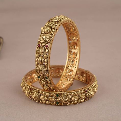 Buy Bangles Online | Bangles For Girls | Fancy Bangles Simple Bangles Gold, Fancy Bangles Gold, Antique Gold Bangles Design, Fancy Bangles, Simple Gold Bangle, Gold Jewelry Prom, Silver Payal, Designer Bangles, Gold Bangles Indian