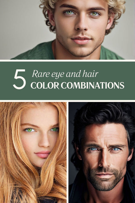 rare eye and hair combinations Rarest Eye Color, Rarest Hair Color, Hair Color Combinations, Rare Eye Colors, Rare Eyes, Eye Color, Color Combinations, Hair Color, Human