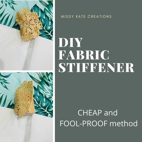 CHEAP AND FOOL-PROOF METHOD ON HOW TO MAKE DIY FABRIC STIFFENER Diy Fabric Stiffener, Diy Projects For Adults, Fabric Stiffener, Pva Glue, Thanksgiving Crafts For Kids, Diy Projects For Kids, Fool Proof, Outdoor Diy Projects, Thanksgiving Kids